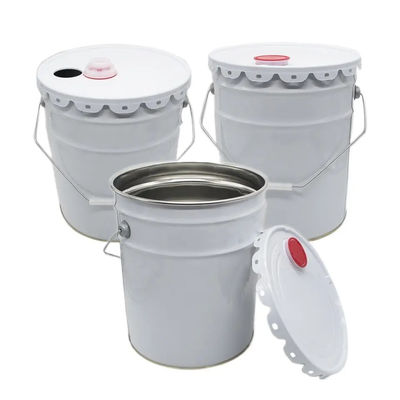 औद्योगिक वसा पैकेज के लिए स्पूट ढक्कन के साथ 20L खाली धातु बाल्टी