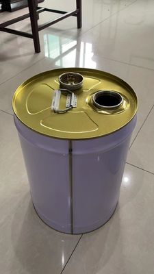 पेट्रोल पैकेज के लिए 25L स्ट्रेट हेड मेटल बकेट बाल्टी के साथ स्पूट