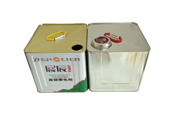 10L आयताकार तंग सिर बाल्टी धातु वर्ग खाली टिन डिब्बे पतला और इलाज एजेंट पैकेज के लिए